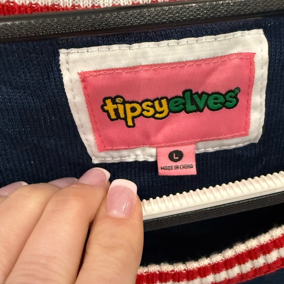 Tipsy Elves - 🎄 WOMEN'S SLEIGHIN' IT UGLY CHRISTMAS SWEATER 🎄Large - Picture 9 of 16